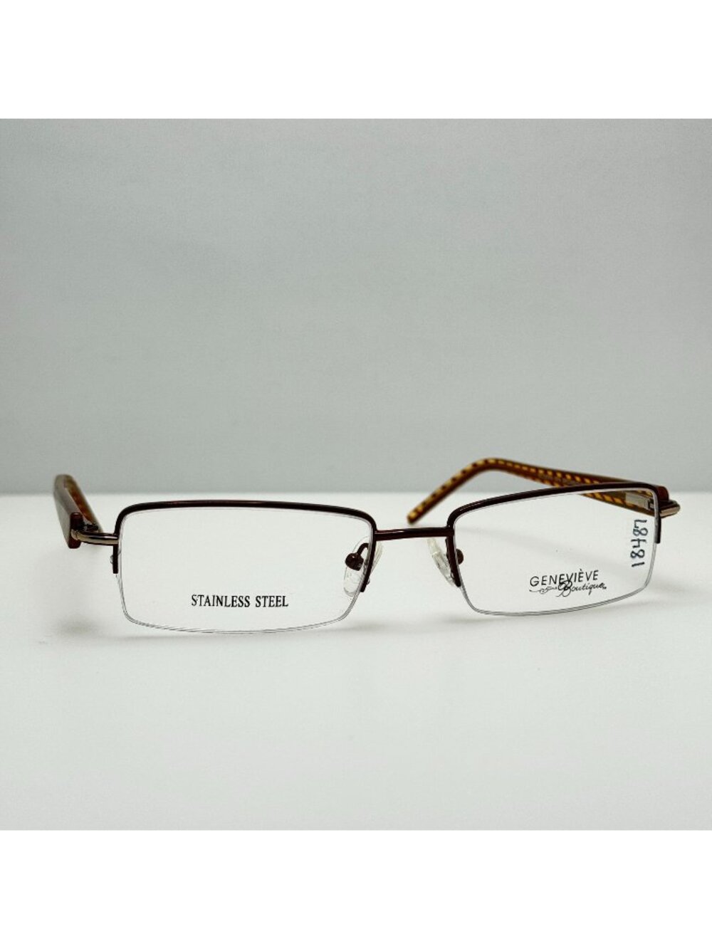 Genevieve Spa Brown Gold Eyeglasses Eye Glasses Frames 56-19-150